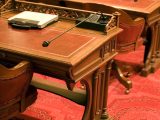 California Senate Chamber desks